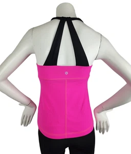 Lululemon Scoop Me Up Tank II Raspberry Glo Negro Claro Talla 6 - Imagen 1 de 12