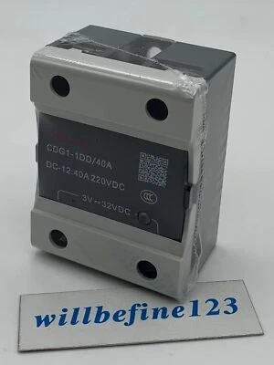 1 Stück für Delixi Einphasen Halbleiterrelais CDG1-1DD/40A 40A 220VDC 3V-32VDC - Bild 1 von 2