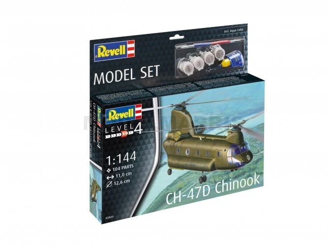 REVELL 63825 1/144 Model Set CH-47D Chinook - Immagine 1 di 1