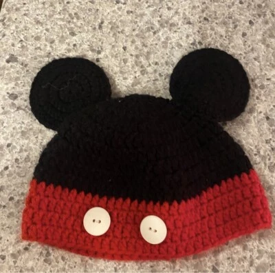 Babies Mickey Mouse Crochet Cap - Image 1 of 2