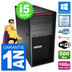 PC Tour Lenovo ThinkStation P310 i5-6500 RAM 16Go Disque 500Go Windows 10 Wifi - Photo 1/7