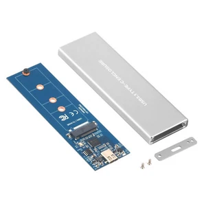 NVME Enclosure M.2 PCI-E SSD M KEY TO TYPE-C USB 3.1 GEN2 EXTERNAL ADAPTER CASE - Picture 1 of 7