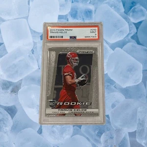 2013 PANINI PRIZM TRAVIS KELCE, ROOKIE, #292, GRADED PSA MINT 09, SUPER BOWL - Picture 1 of 4