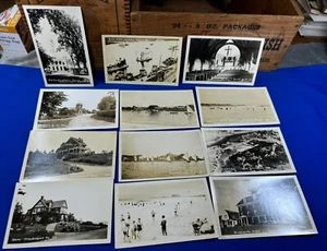 12 postales C.1930 Kennebunkport, ME RRPC ~ playas, barcos, casas, baño - Imagen 1 de 15