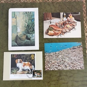 Vintage Holiday Postcards. 80s holiday travel Ephemera. Used. - Picture 1 of 10