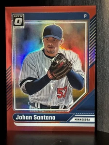 2024 Donruss Optic Johan Santana Red Prizm 88/99 #84 - Gemelli del Minnesota - Foto 1 di 2