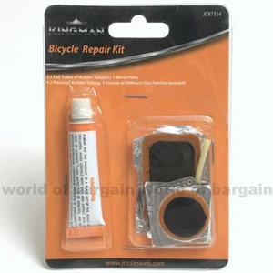BIKE Flat Tire Puncture REPAIR KIT ATV BMX Bicycle Inner Interior Tube Patch S41 - Picture 1 of 2