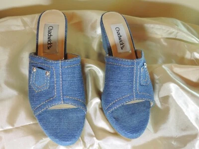 Vintage Chadwicks Denim Womens Shoes 6.5 M worn once - Image 1 of 4