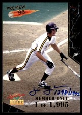 1995 Signature Rookies Members Only Preview Signatures Scott Shores Auto /1995