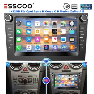 Für Opel Corsa C/D Zafira B Astra G H Android14 Apple Carplay Autoradio GPS NAVI - Bild 1 von 15