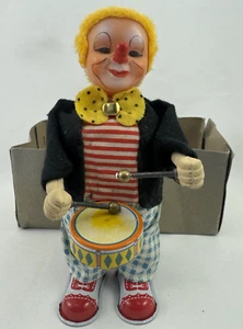 WIND UP CLOWN DRUMMER VINTAGE Nie benutzter Zustand. Vintage Japan 1955-1960 - Bild 1 von 7