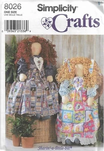 Simplicity Crafts Pattern #8026-Sharin A Little Bit-36" Doll & Clothes - Picture 1 of 1