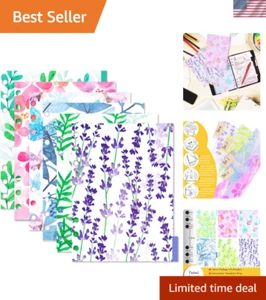 Translucent A6 Binder Index Dividers - 12 Color-Coded Tabs for Easy Organization - Picture 1 of 10