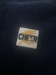 Black And Gold  CHEER Junkie CROC shoe Charm   - Picture 1 of 1