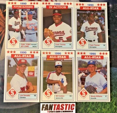 1990 Jennings Southern League All-Stars MILB Baseball Card YOU PICK - Image 1 of 2