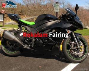 Juego de carenado de motocicleta negro para ZX-6R 2009-2012 ZX6R 636 mercado de accesorios - Imagen 1 de 1