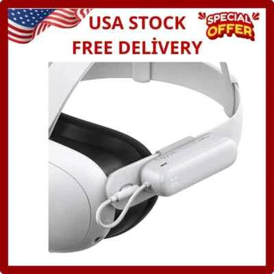 MEGACRAZE-STORE Battery Pack for Meta Quest 3/3S and Oculus Quest 2, 5000Mah Extended Battery fo