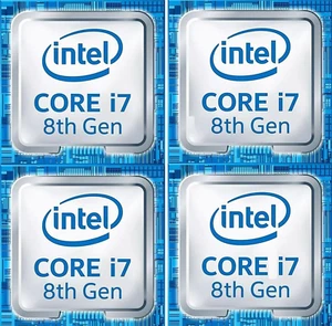 Intel Core i7 8. generacji CPU Naklejka Naklejka Laptop PC Desktop Badge Label QTY 1 - Zdjęcie 1 z 4