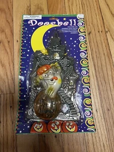 Vintage 90er Halloween Geist Kürbis Spukhaus Türklingel Klopfer beleuchtet NEU - Bild 1 von 9