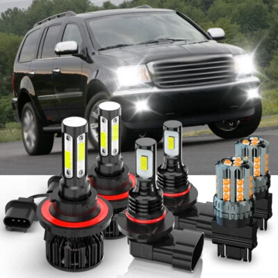 Farol de LED + luzes de neblina + lâmpada de seta para 2007 2008 2009 Chrysler Aspen CARROS - Imagem 1 de 4