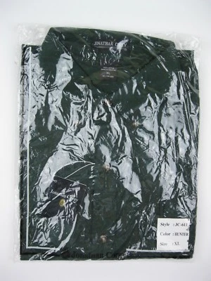 JONATHAN COREY Men Dress Shirt Button-down Green Short Sleeve Extra Large NWOT - Image 1 of 4