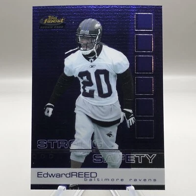 2002 Topps Finest Ed Reed #109 Rookie Card RC - Image 1 of 3