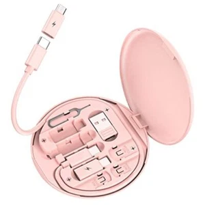 Kit Cavo Adattatore di Ricarica Multi USB, Scatola Adattatore da USB C a Illuminazione, Rosa - Foto 1 di 7