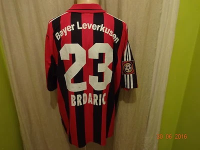 Bayer 04 Leverkusen Original Adidas Matchworn Trikot 00/01 + Nr.23 Brdaric Gr.XL - Bild 1 von 4