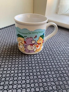 Care Bears Mug Vintage 1980s - "Tis The Season For Merry Hearts” - Picture 1 of 6