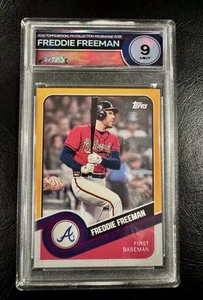 2020 Topps Brooklyn Collection Freddie Freeman Orange Border 15/25!🔥🔥 - Picture 1 of 2