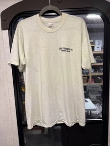 Men’s Levi Strauss McAllen Tx Faded Lime Green Grunge T-Shirt W/defect Sz Large - Picture 1 of 19