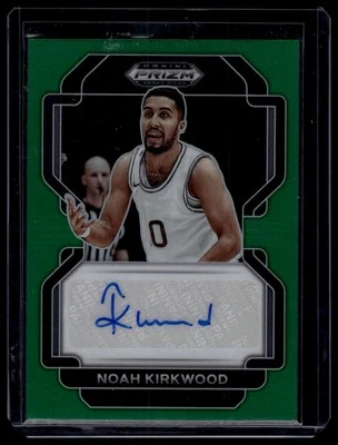 2022 Panini Prizm Draft Picks #DP-NKI Noah Kirkwood Autograph Green - Image 1 of 2