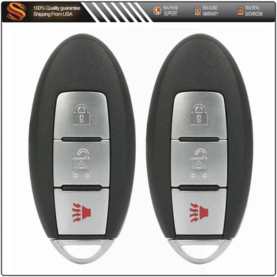 2 Llavero de coche remoto para Nissan para Leaf For Quest 2011 2012-2014 2015 2016 2017 Foto 1 de 4