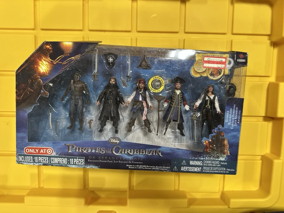 Juego de 5 figuras de acción Piratas del Caribe en mareas misteriosas Target Excl H65 Foto 1 de 2