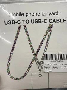 Universal Mobile Phone Lanyard with Adjustable Nylon Neck Strap - Photo 1 sur 3