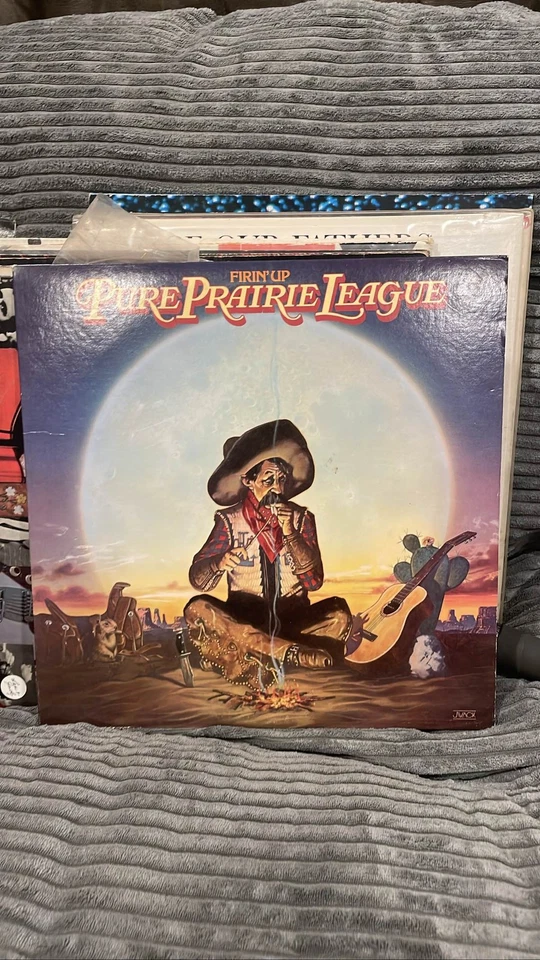 Pure Prairie League Firin' Up LP 1980 Casablanca Country Rock Vinyl Foto 1 de 4