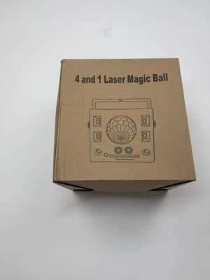 4 In 1 RGB Disco Party DJ Light LED Stage DMX Magic Ball Light Strobe Beam Light - Image 1 of 4
