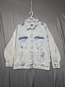 Wild Fable Women's Denim Trucker Jacket Blue Size Large  - Picture 1 of 5
