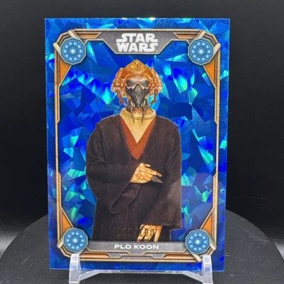 2024 Topps Chrome Sapphire The Phantom Menace Blue Sapphire Plo Koon /100 #JC-2 - Image 1 of 4