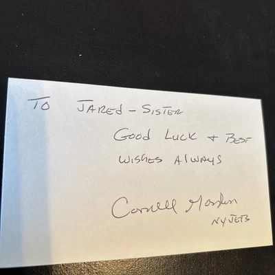 Cornell Gordon (N.Car. A&T) DB, ‘65 NY Jets, Super Bowl III & ‘68 AFL Champs - Image 1 of 2