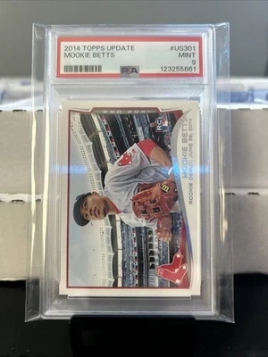 2014 Topps Update Mookie Betts PSA 9 - Image 1 of 2