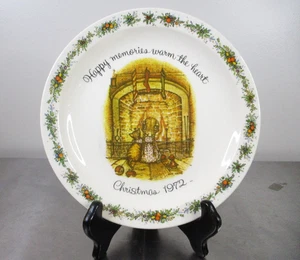 Vintage Holly Hobbie Weihnachten 1972 Sammelteller Gedenkausgabe 10 Zoll - Bild 1 von 8