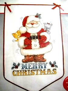 Claus and Company Banner Counted Cross Stitch Kit Needle Treasures 02841 F3 - Picture 1 of 4