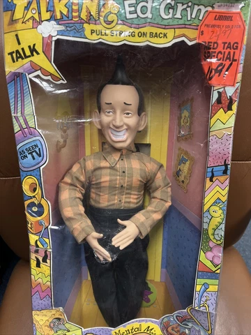 Ed Grimley Talking Doll 1989 Martin Short SNL Works Great Original Box Cover