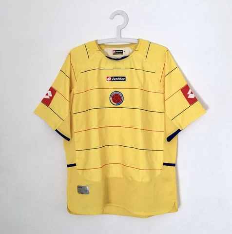 COLOMBIA 2004/07 Lotto Home Football Shirt M Mens Vintage Soccer Jersey Cover