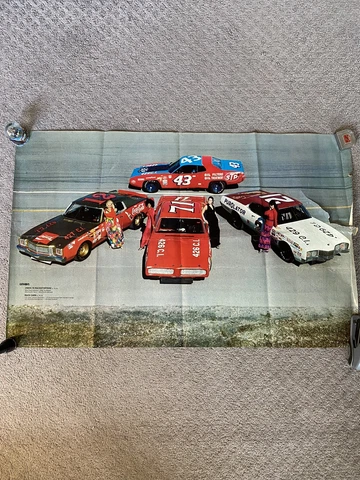 NASCAR Poster Vintage Petty Allison Wood Brothers Isaac Union 76 Racestoppers Cover