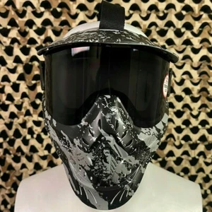 NEW HK Army HSTL Thermal Paintball Mask - Fracture Black/Grey - Picture 1 of 8