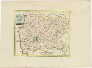 Antike Karte der Region Bolsward und Sneek von Von Reilly (1791) - Bild 1 von 1