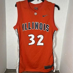 University of Illinois Fighting Illini Basketball Jersey #32- Nike Elite Size M - Picture 1 of 7