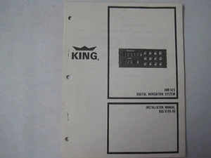 King KNR 615 Digital Navigation System Original Installation Manual - Picture 1 of 4